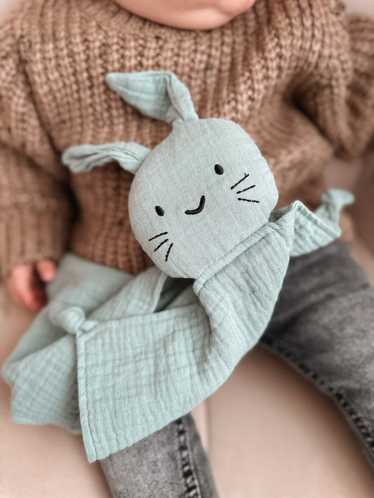 Hopsy - Schmussetuch Hase aus Musselin