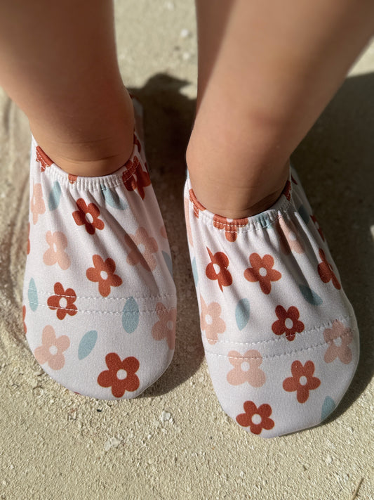 Badeschuhe - Blumen