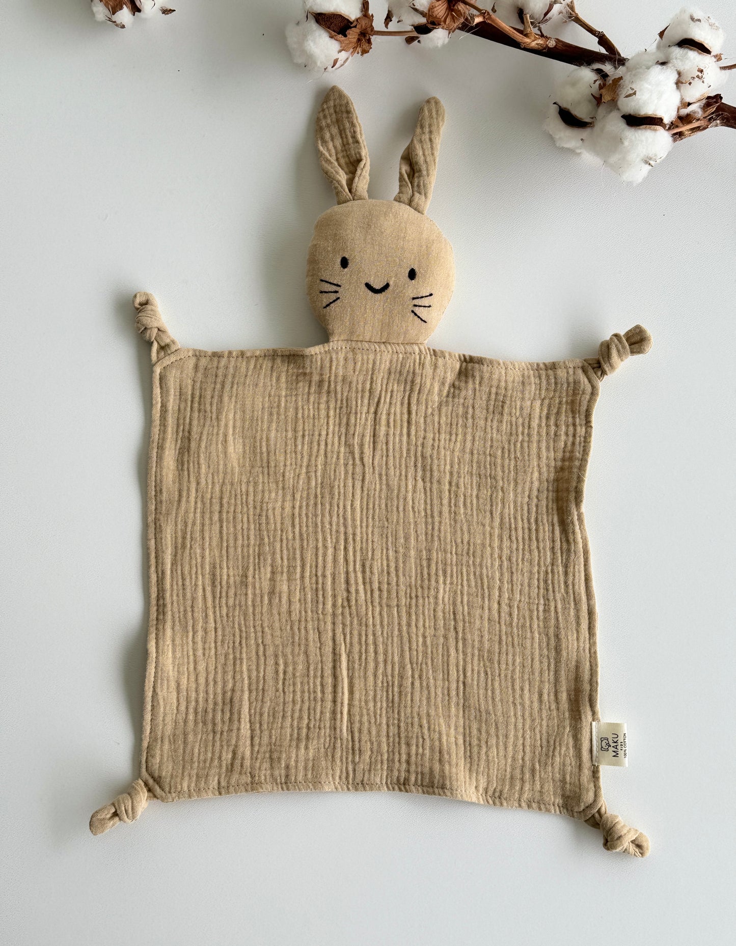 Hopsy - Schmussetuch Hase aus Musselin