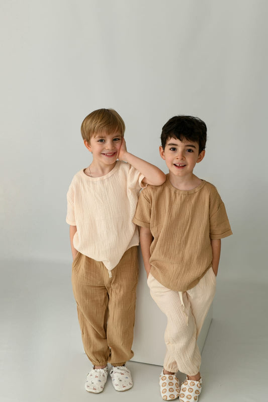 Musselin - Hose Lang