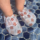 Badeschuhe - Blumen