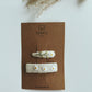 Linen embroidered hair clip set
